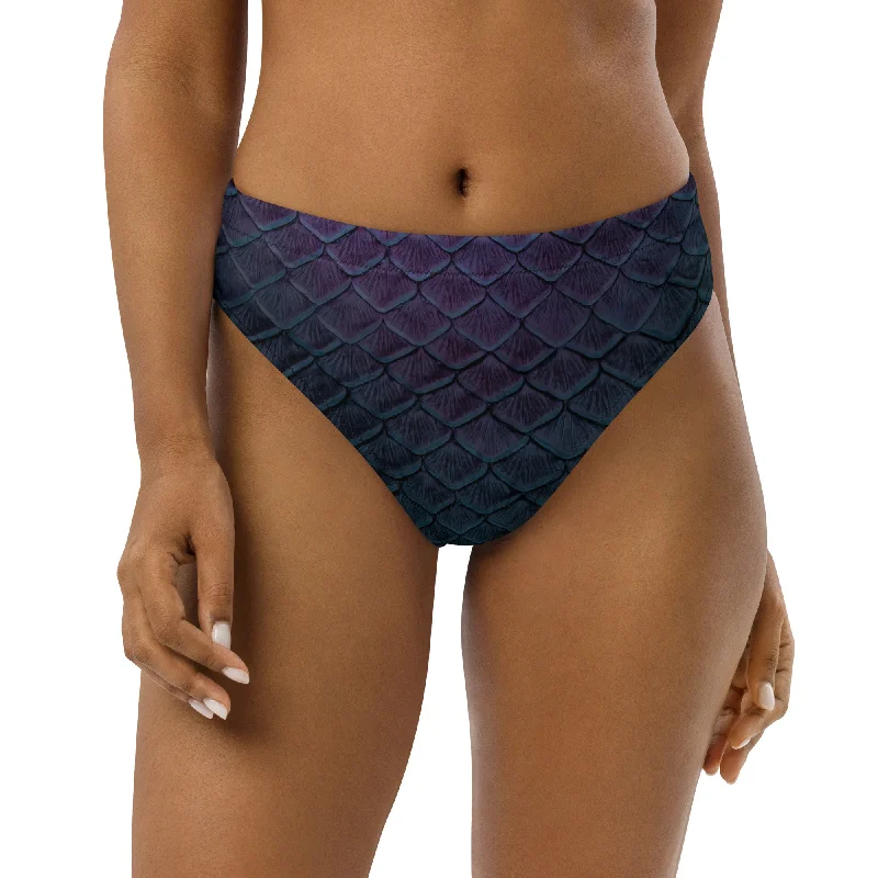 Neon - colored bikini to stand out on the beachNightshade Recycled High-Waisted Bikini Bottom