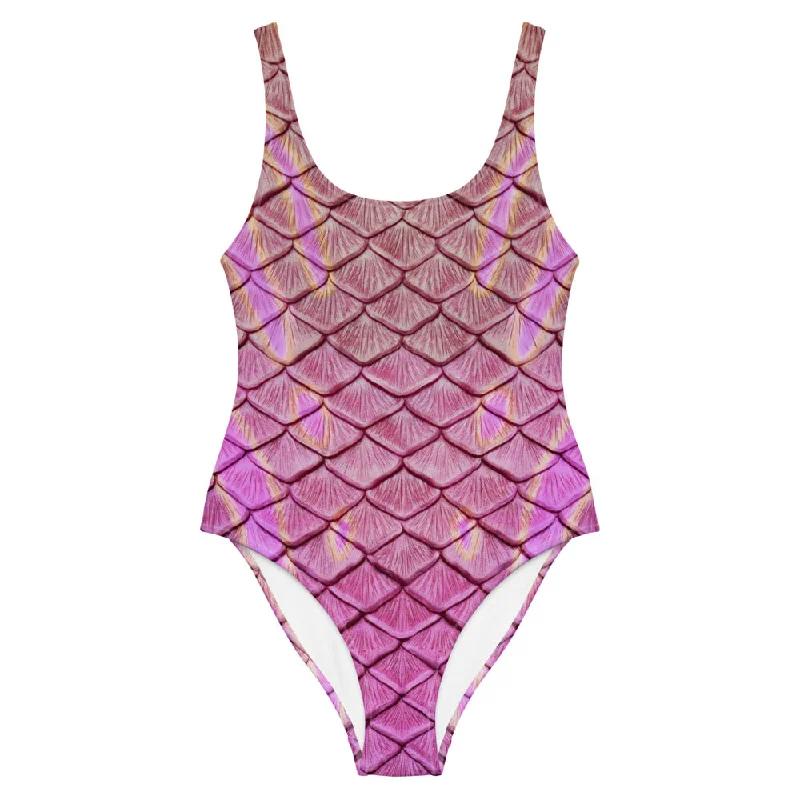 Push - up bikini top to enhance the bust for a confident beach appearanceSyrena's Song One-Piece Swimsuit