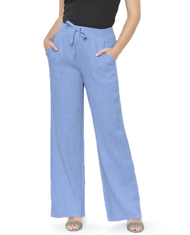 Amalfi Linen Pant In Blue