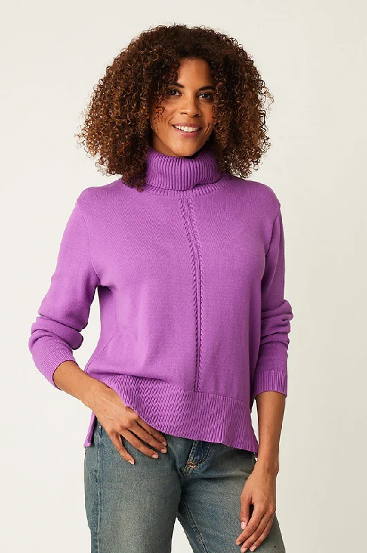 Cashmere Women Sweater with a Luxurious Soft TouchALIYA COTTON T-NECK