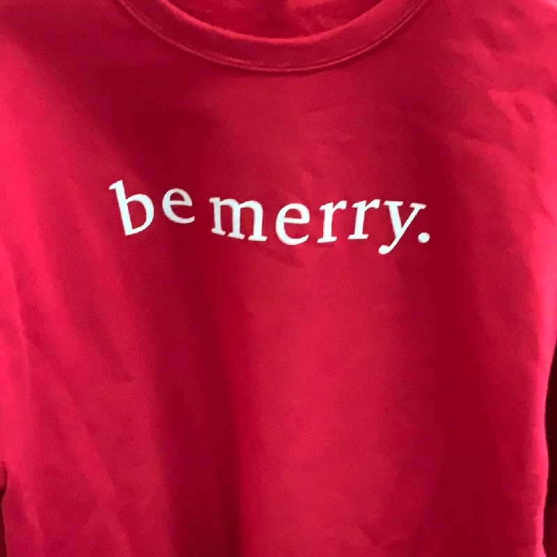 Color - Blocked Women Sweater for a Bold Fashion Statement"Be Merry" Christmas Crewneck