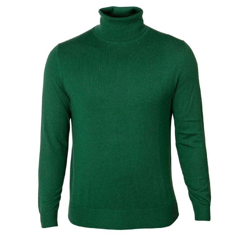 Cable - Knit Women Sweater with Intricate PatternsPrestige SW-495 T. Neck Sweater - Green