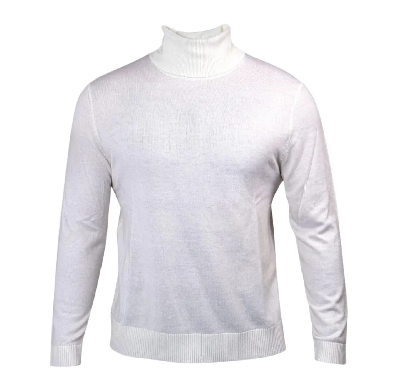 Button - Down Women Sweater for a Versatile LookPrestige SW-495 T. Neck Sweater - White