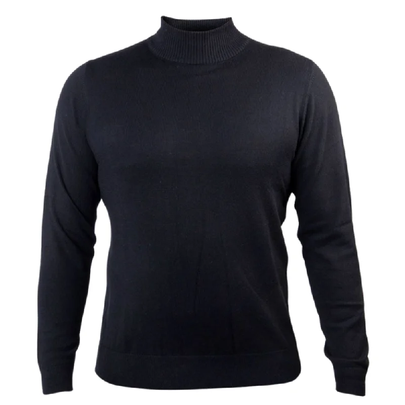 Mock - Neck Women Sweater for a Modern TwistPrestige SW-496 Mock Neck Long Sleeve Sweater - Black