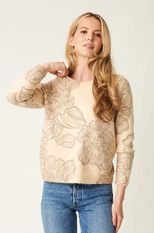 Hand - Knitted Women Sweater with Artisanal CharmSAY IT WITH FLOWERS