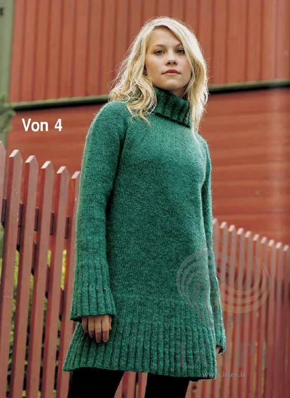 Color - Blocked Women Sweater for a Bold Fashion StatementVon (Hope) Women Wool Sweater Green