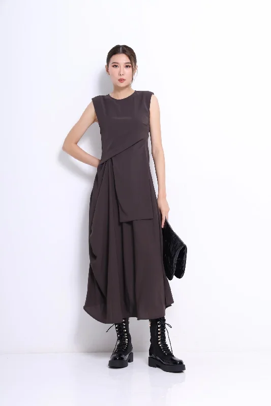 Off - the - Shoulder Women Dress for a Romantic and Feminine LookOff - the - Shoulder Women Dress for a Romantic and Feminine LookBlaire Asymmetrical Drape Dress