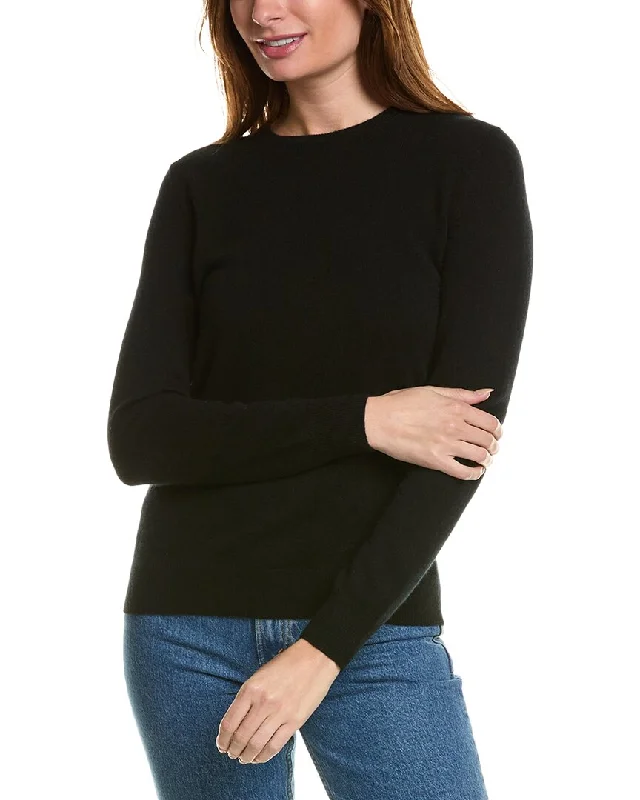 Cashmere Women Sweater with a Luxurious Soft TouchAmicale Cashmere Basic Crewneck Cashmere Sweater