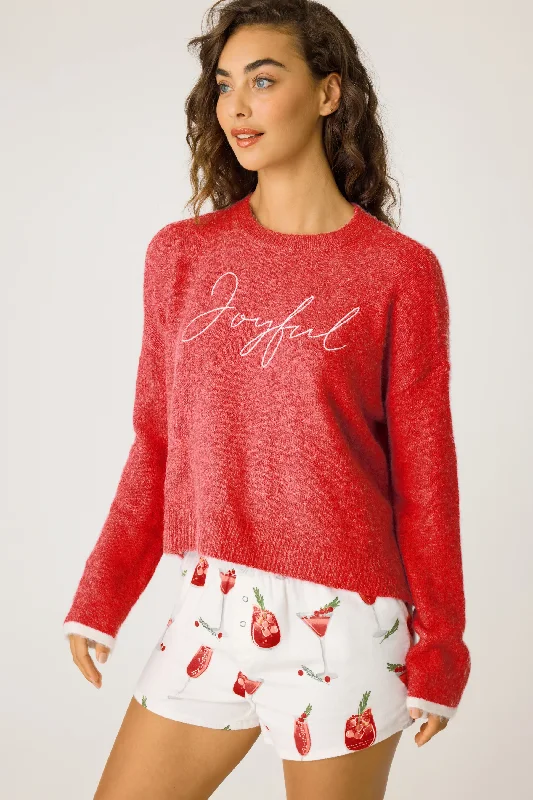 Floral Print Women Sweater for a Feminine AppealJoyful Snuggle Sweater