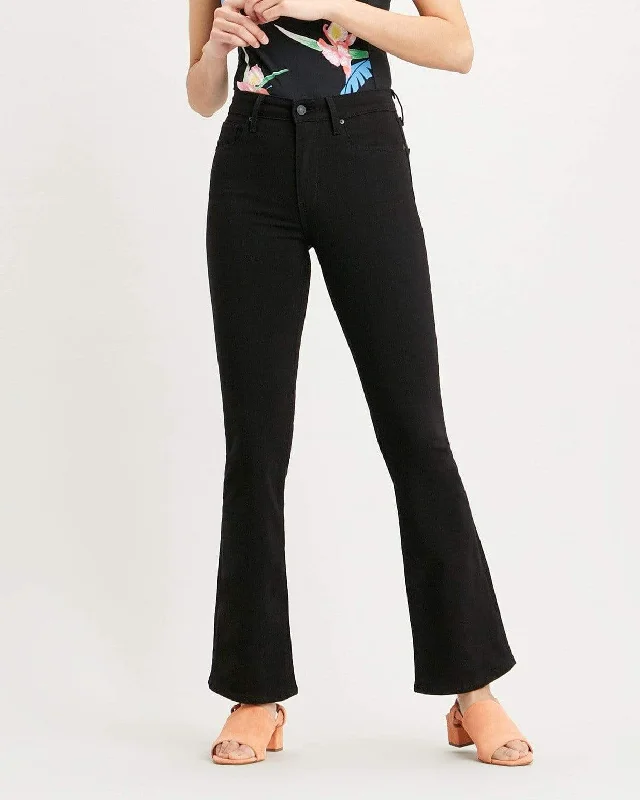 High - rise flare women jeans for a 70s - inspired lookLevi's® Womens 725 High Rise Bootcut Jeans - Night Is Black