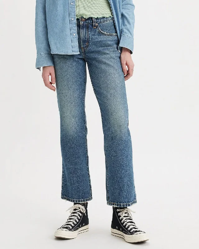 Acid - wash women jeans with a retro finishLevi's® Womens Middy Ankle Bootcut Jeans - Living The Good Life