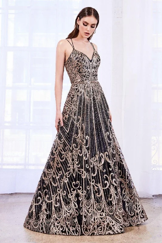 Printed Abstract Women Dress for a Modern and Artistic AppealPrinted Abstract Women Dress for a Modern and Artistic AppealCinderella Divine J9790 Long Prom Glitter Evening Gown