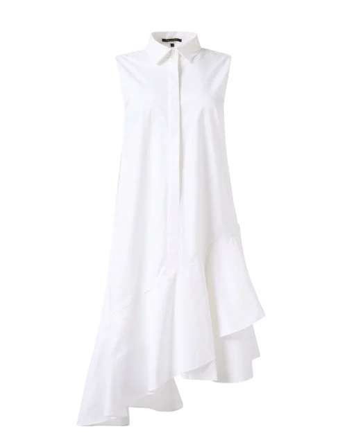 Wrap - Style Women Dress with Adjustable Fit for All Body TypesWrap - Style Women Dress with Adjustable Fit for All Body TypesMonique White Asymmetrical Dress