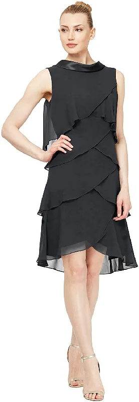 Sheath Women Dress with a Tailored Fit for a Professional LookSheath Women Dress with a Tailored Fit for a Professional LookSL Fashions 9470397 Short Dress Mother of the Bride