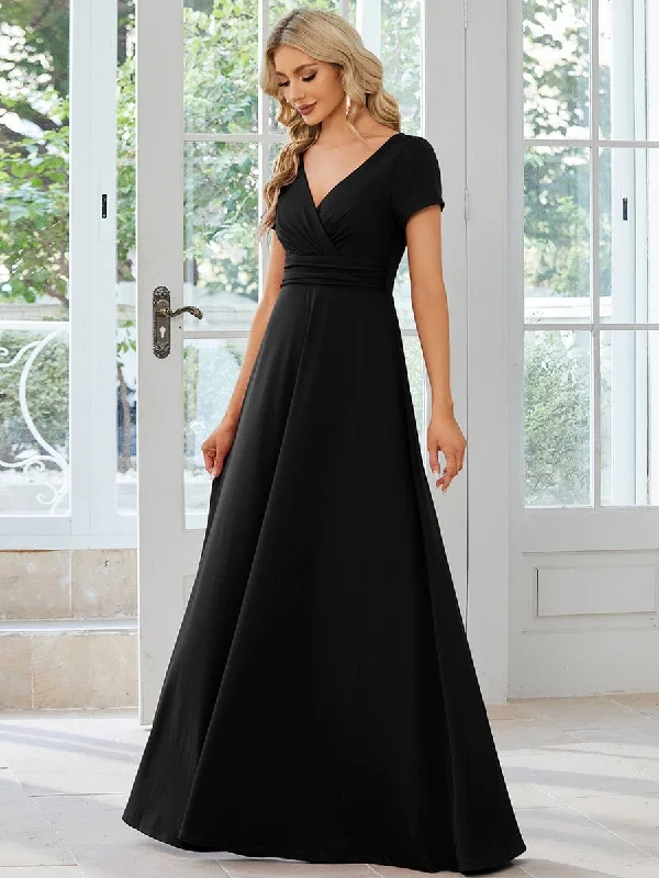 Off - the - Shoulder Women Dress for a Romantic and Feminine LookOff - the - Shoulder Women Dress for a Romantic and Feminine LookSimple Pleated Empire Waist A-Line Bridesmaid Dress