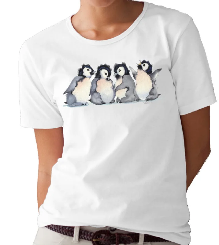 Sheer Women T Shirt for a Stylish and Alluring LookSheer Women T Shirt for a Stylish and Alluring LookBaby Penguin Party T-shirt/tee by Valerie Pfeiffer