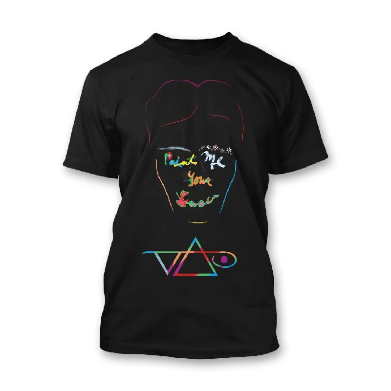 Embroidered Women T Shirt with Intricate DetailsEmbroidered Women T Shirt with Intricate DetailsPaint Black T-Shirt