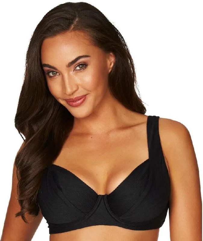 High - waisted bikini for a retro and tummy - flattering lookSea Level Majorca DD-E Cup Underwire Bikini Top - Black